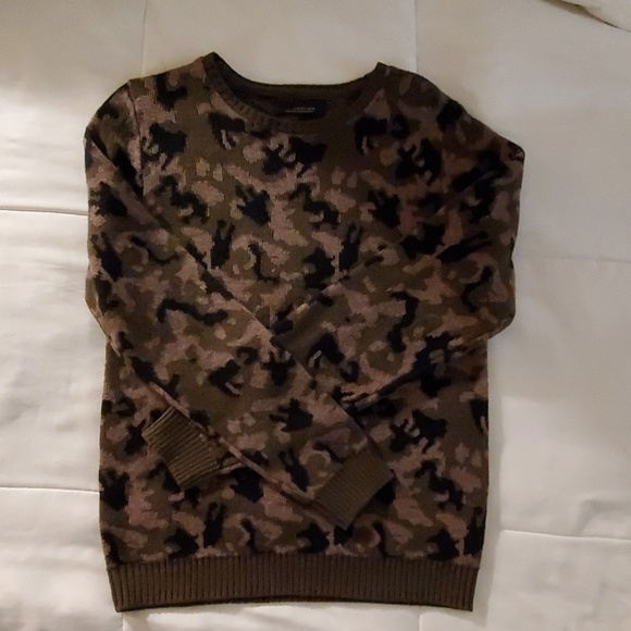 Zara Mens 'General' camo sweater - Picture 2 of 4